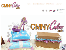 Tablet Screenshot of cmnycakes.com